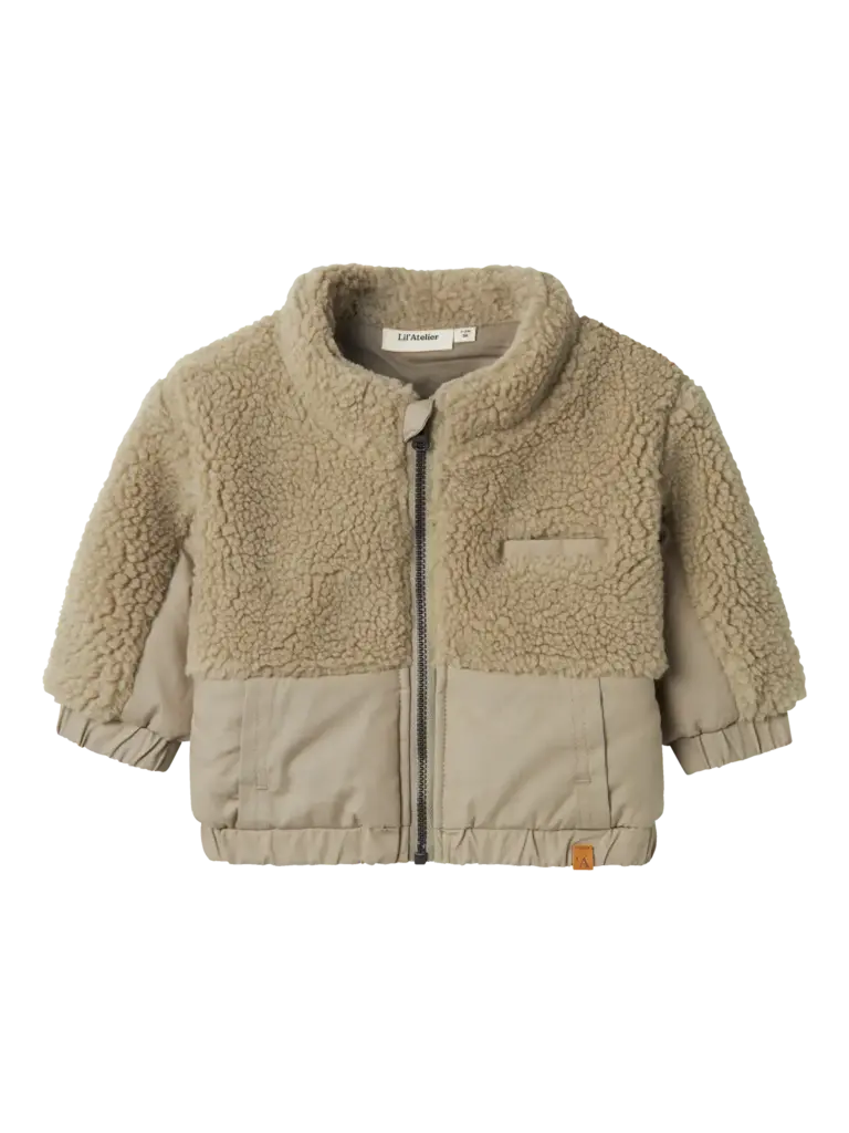 Lil'Atelier | Nalo loose teddy jacket  | Laurel oak