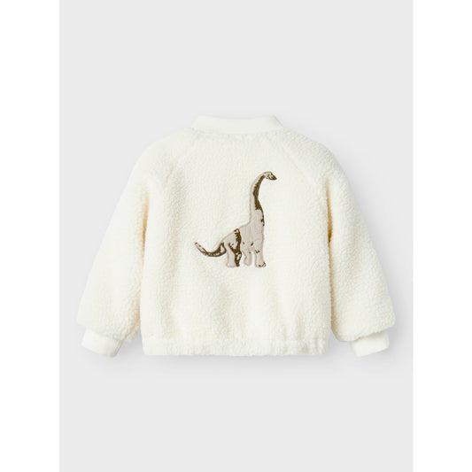 Lil' Atelier bomber jacket baby coconut milk - Dino