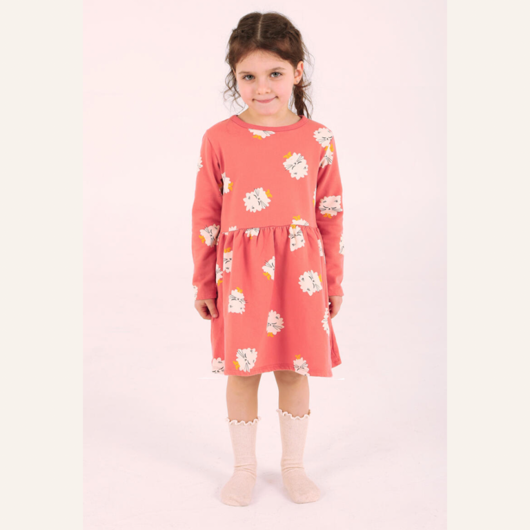 Lotiekids Waist Seam dress Coral