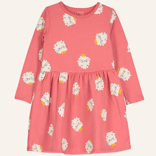 Lotiekids Waist Seam dress Coral