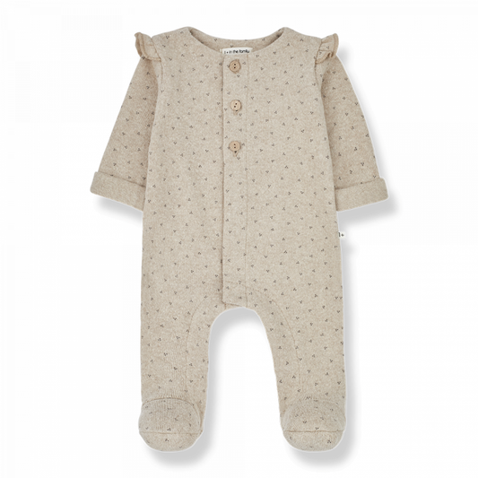 1+ in the family | Alina jumpsuit w\/feet | Beige