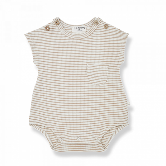 1+ in the family | Romper Jaques | Clay-ivory