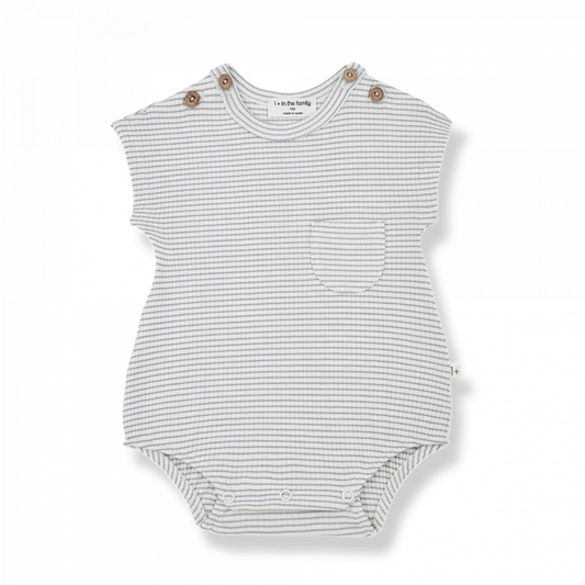 1+ in the family | Romper Jaques | Smokey ivory