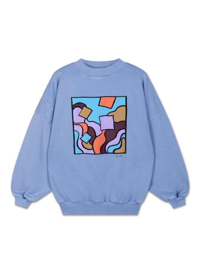 Repose| Crewneck Sweater | Silver lavender blue