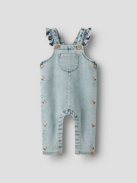 Lil' Atelier | Loose denim overall | Flower