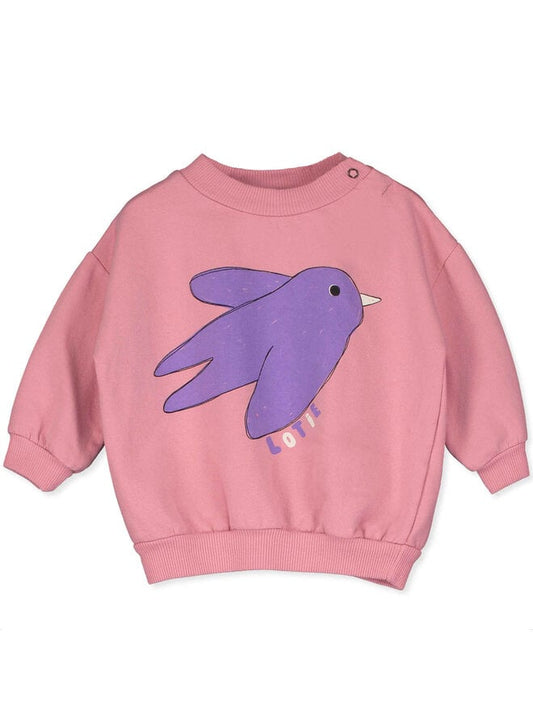 Lotiekids | Baby sweatshirt Flowing bird | Rose