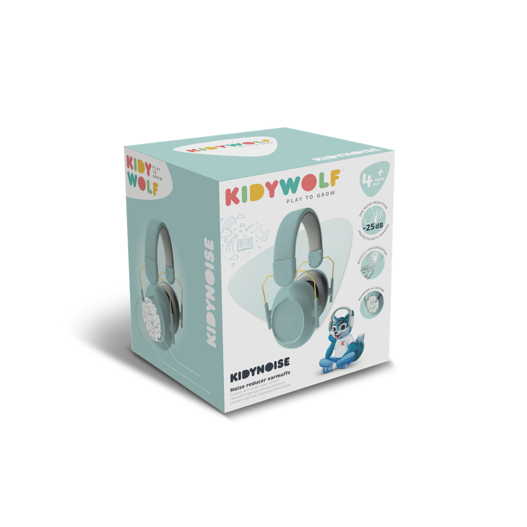 Kidywolf | Kidynoise | Koptelefoon met ruisonderdrukking blauw