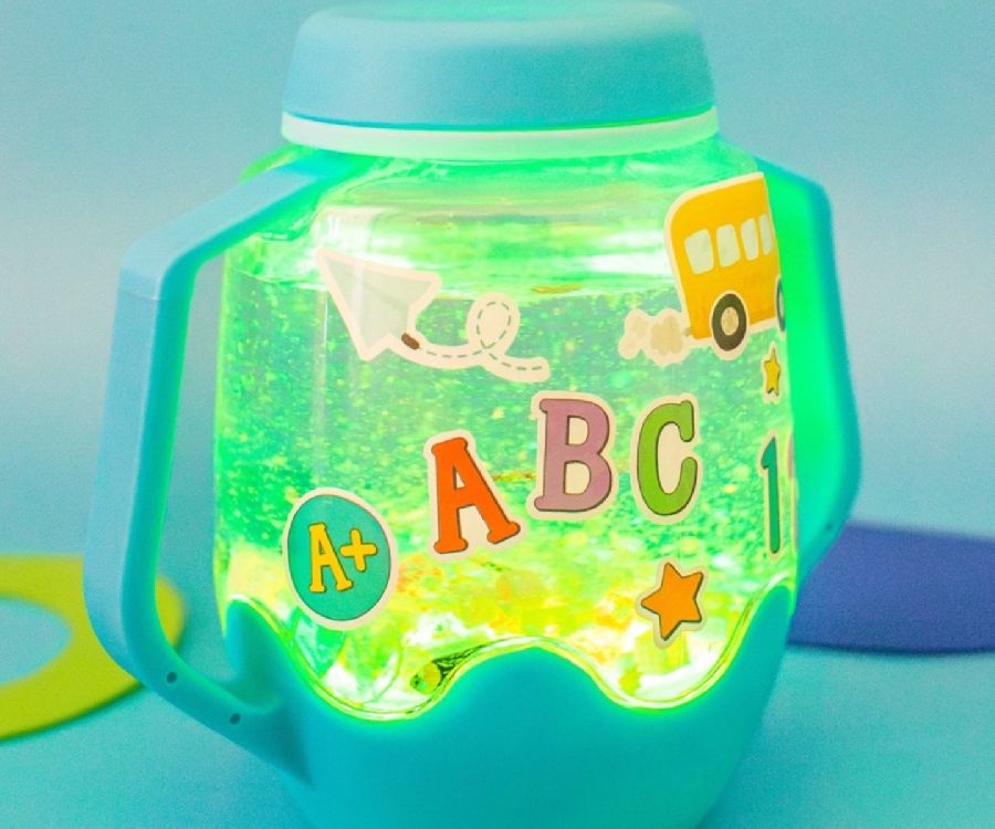 Glo pals | Sensory play jar | ABC theme