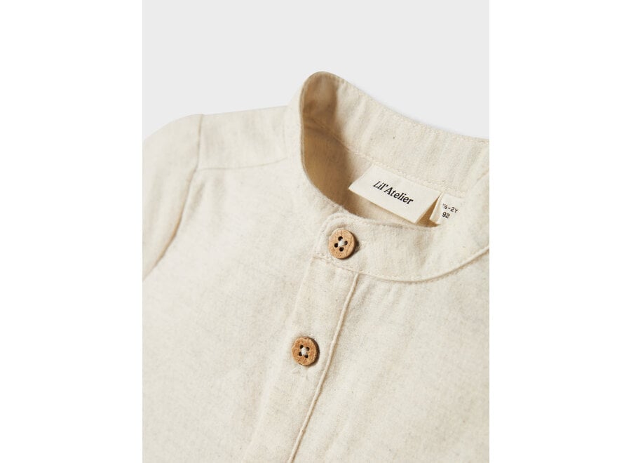 Lil'atelier | Otto LS shirt | Turtledove