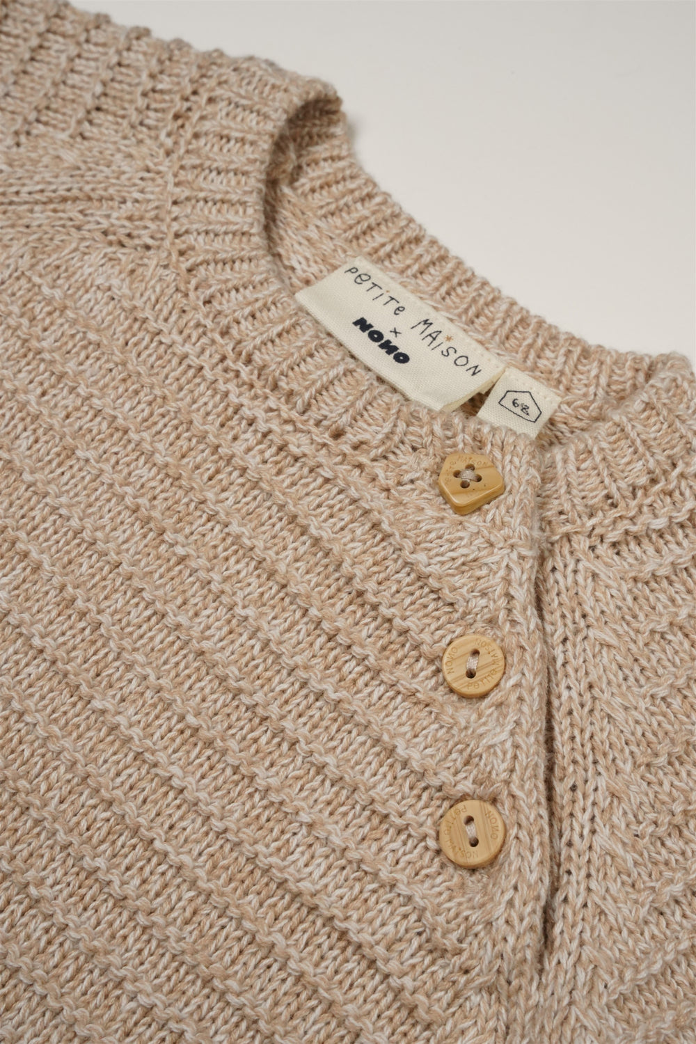 Petit maison | Senne Knitted playsuit | Oatmeal