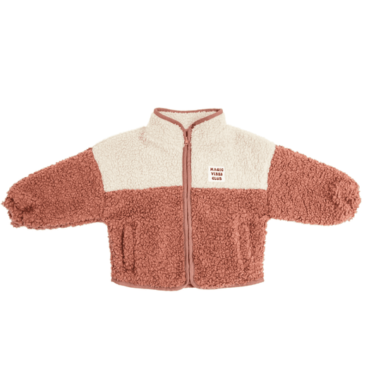 Elle and Rapha | Little teddy | Smiley Jacket Soft rose