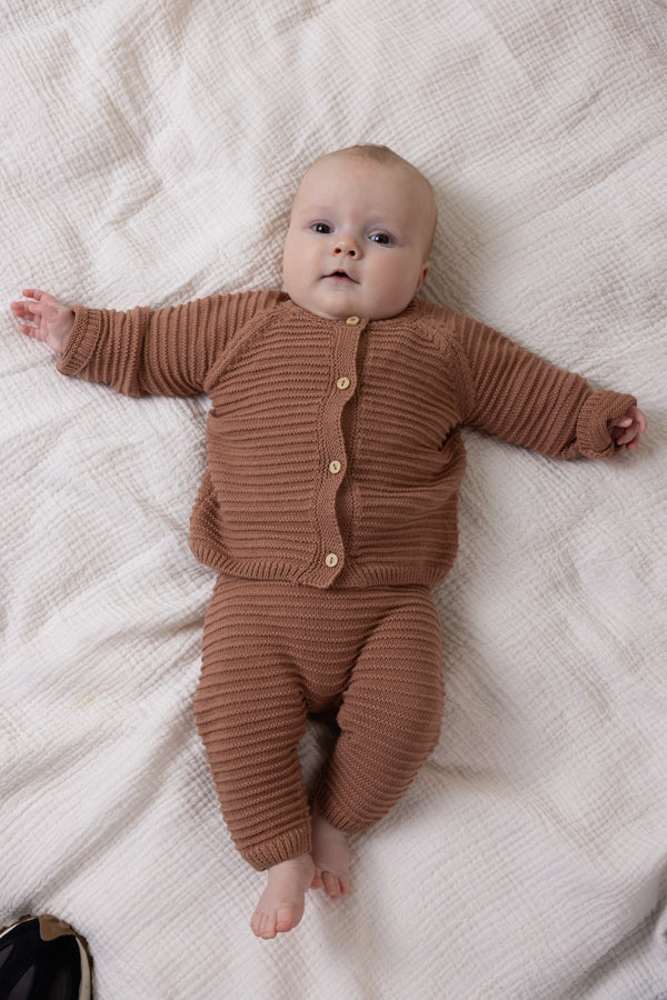 Petit maison | Kiki gebreid vest | Caramel
