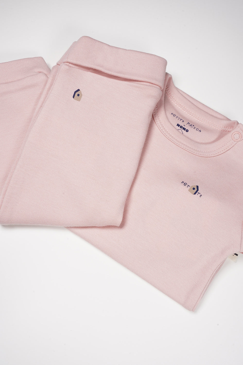 Petit maison | Stormy 2 delige set Romper + legging | Pastel pink