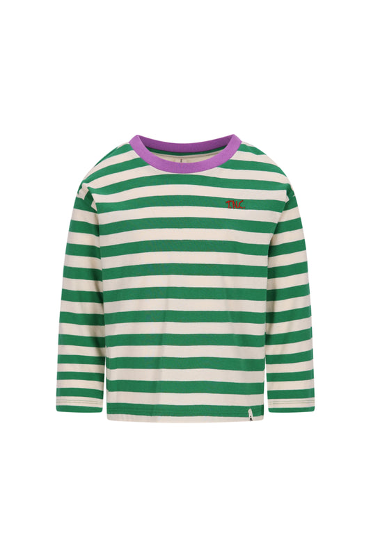 The new chapter | Longsleeve Lou | Groen/wit