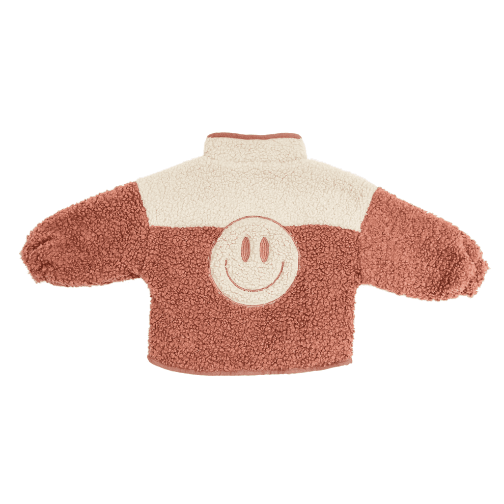 Elle and Rapha | Little teddy | Smiley Jacket Soft rose