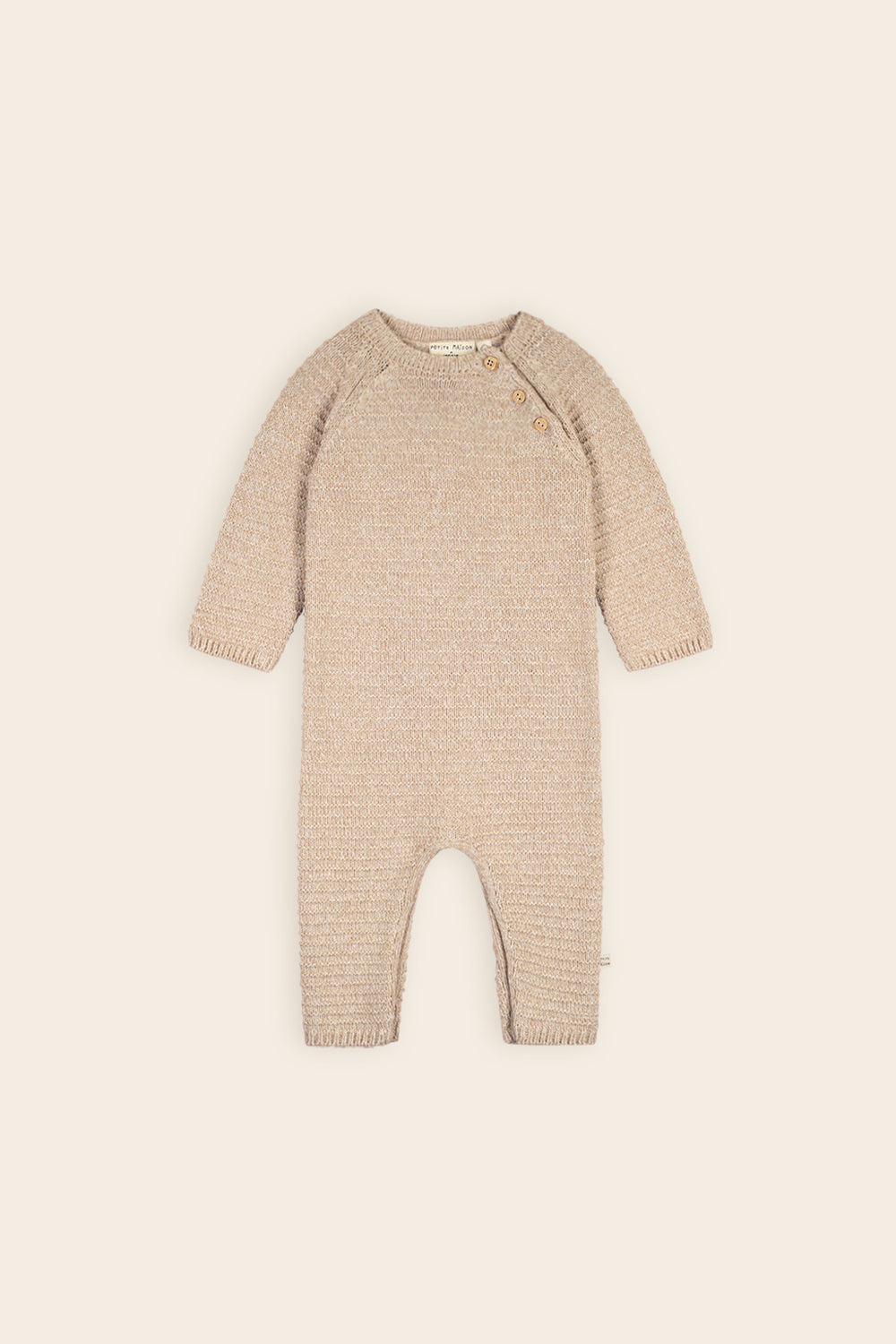 Petit maison | Senne Knitted playsuit | Oatmeal