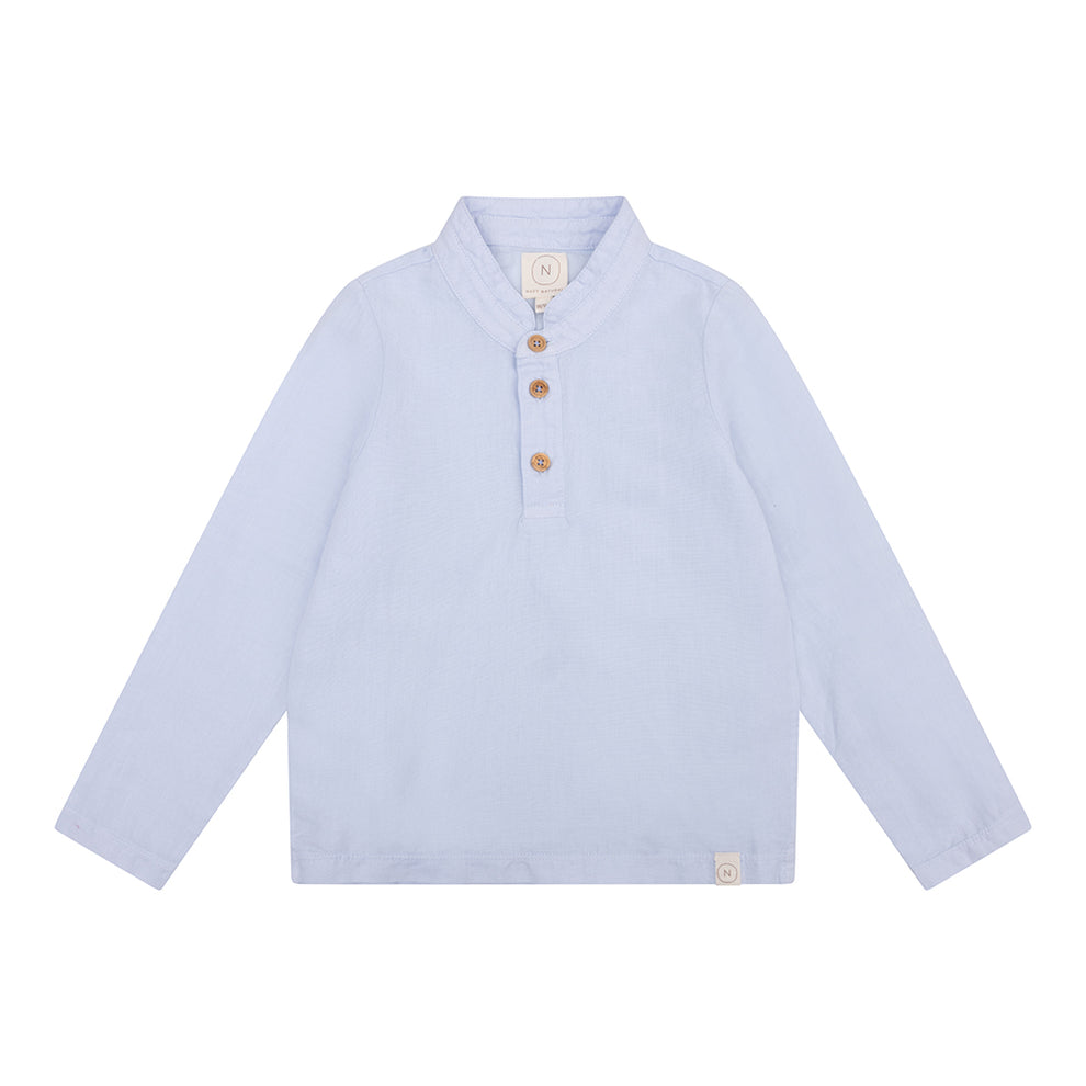 Navy Natural | Boys polo light blue