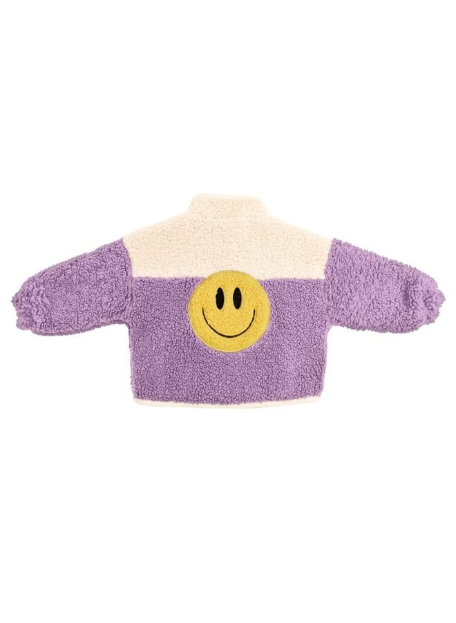 Elle and Rapha | Little teddy | Smiley Jacket lila