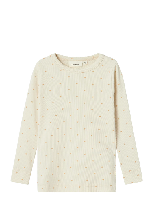 Lil'Atelier | Gago slim top | Turtledove heart