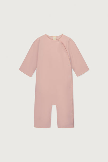 Gray label | Baby suit with snaps | Faded pink