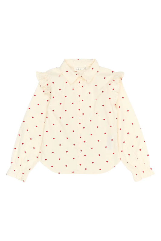 The New | Ramona Shirt Gardenia AOP