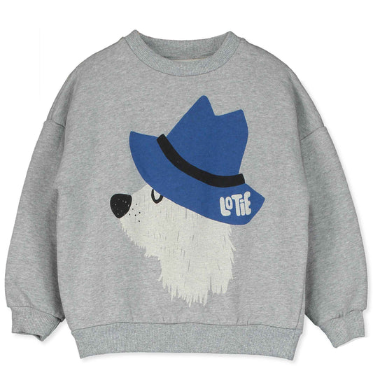 Lotiekids | Sweatshirt Chilldog | Grey melange