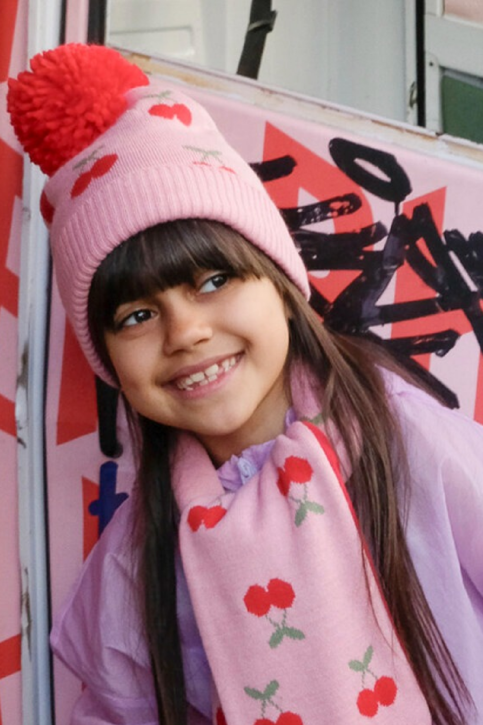 Rockahula | Cherry knitted hat | 3-6y