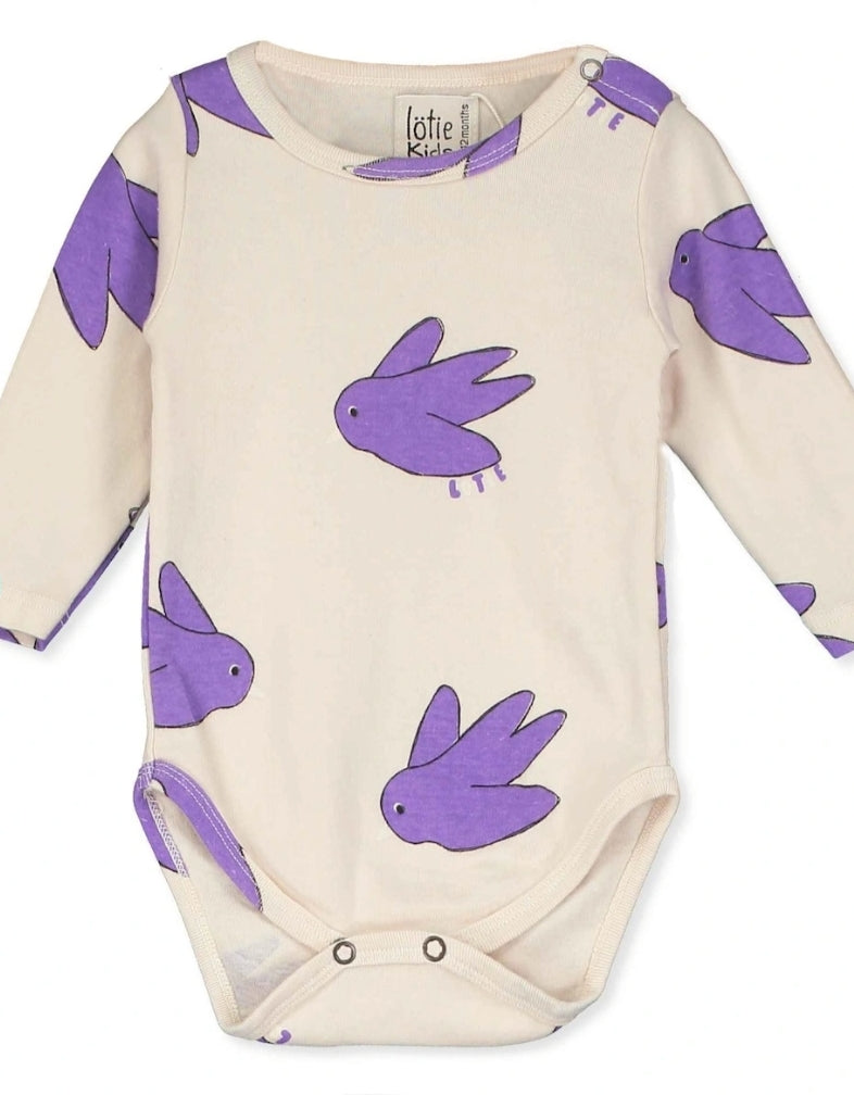 Lotiekids | Baby longsleeve body flowing birds | Cream