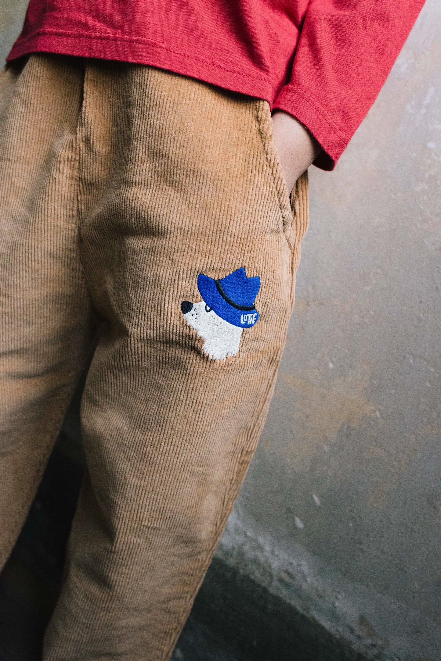 Lotiekids | Wide pant Corduroy | Chill dog Toasted