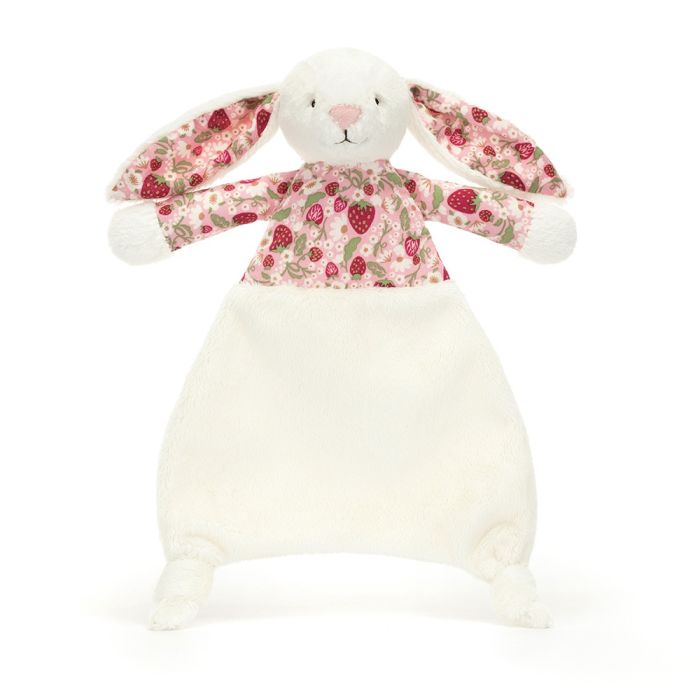 Jellycat | Blossom cream bunny comforter | Berry