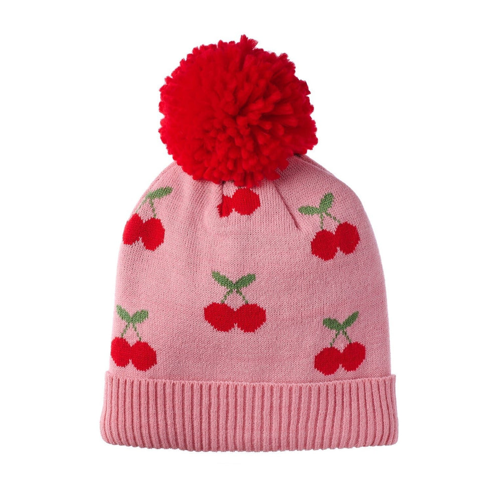 Rockahula | Cherry knitted hat | 3-6y