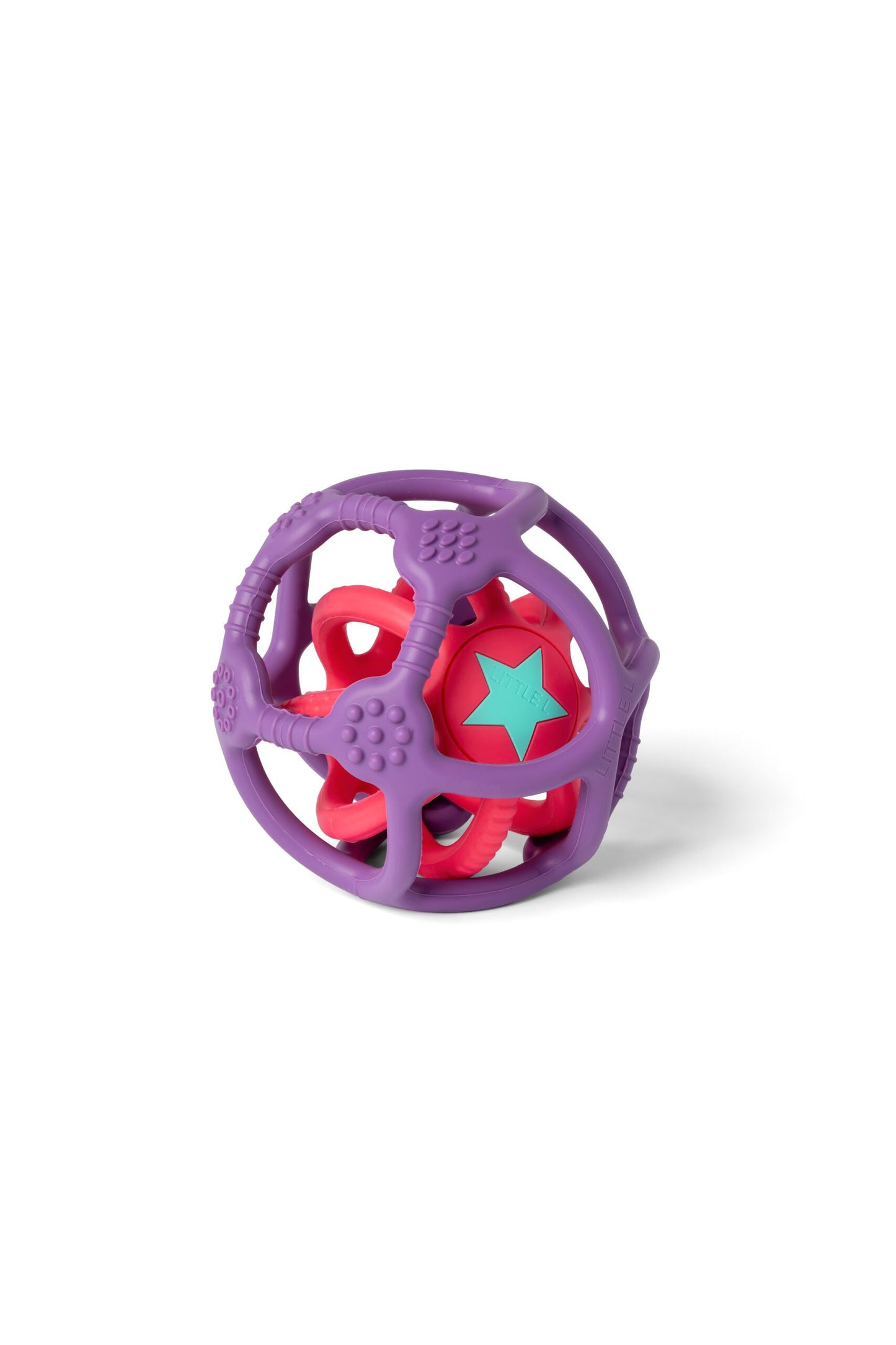 Little L | Sensory balls Set of 2 | Purple and pink