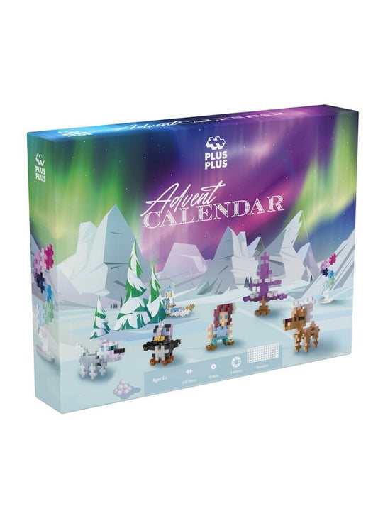 Plus- Plus | Adventkalender Santa's northern lights adventure