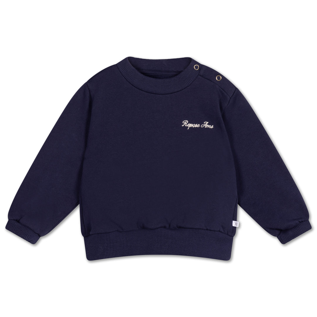 Repose | Cozy dropped shoulder sweater | cosmic navy