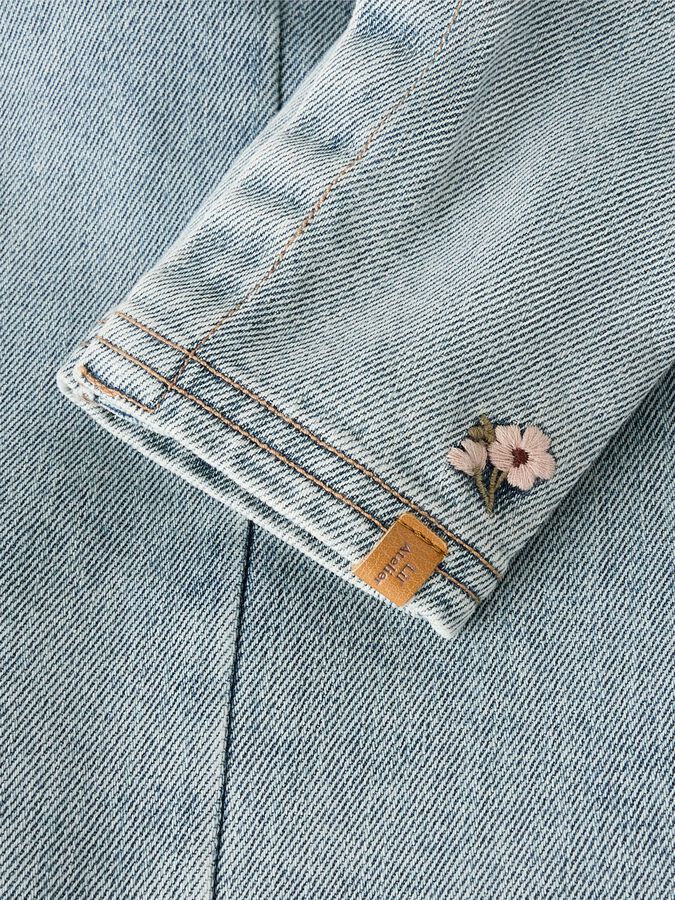 Lil' Atelier | Loose denim overall | Flower