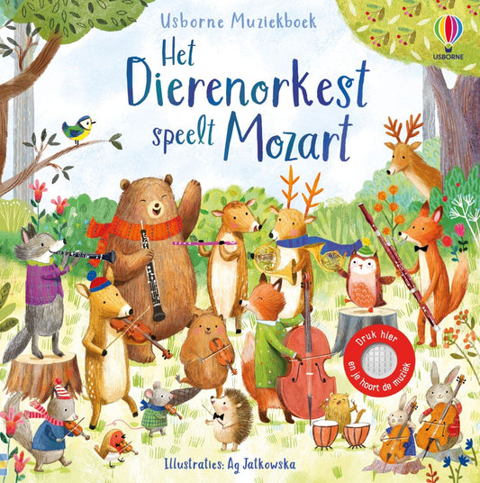 Usborne | Geluidenboek : Het dierenorkest speelt Mozart