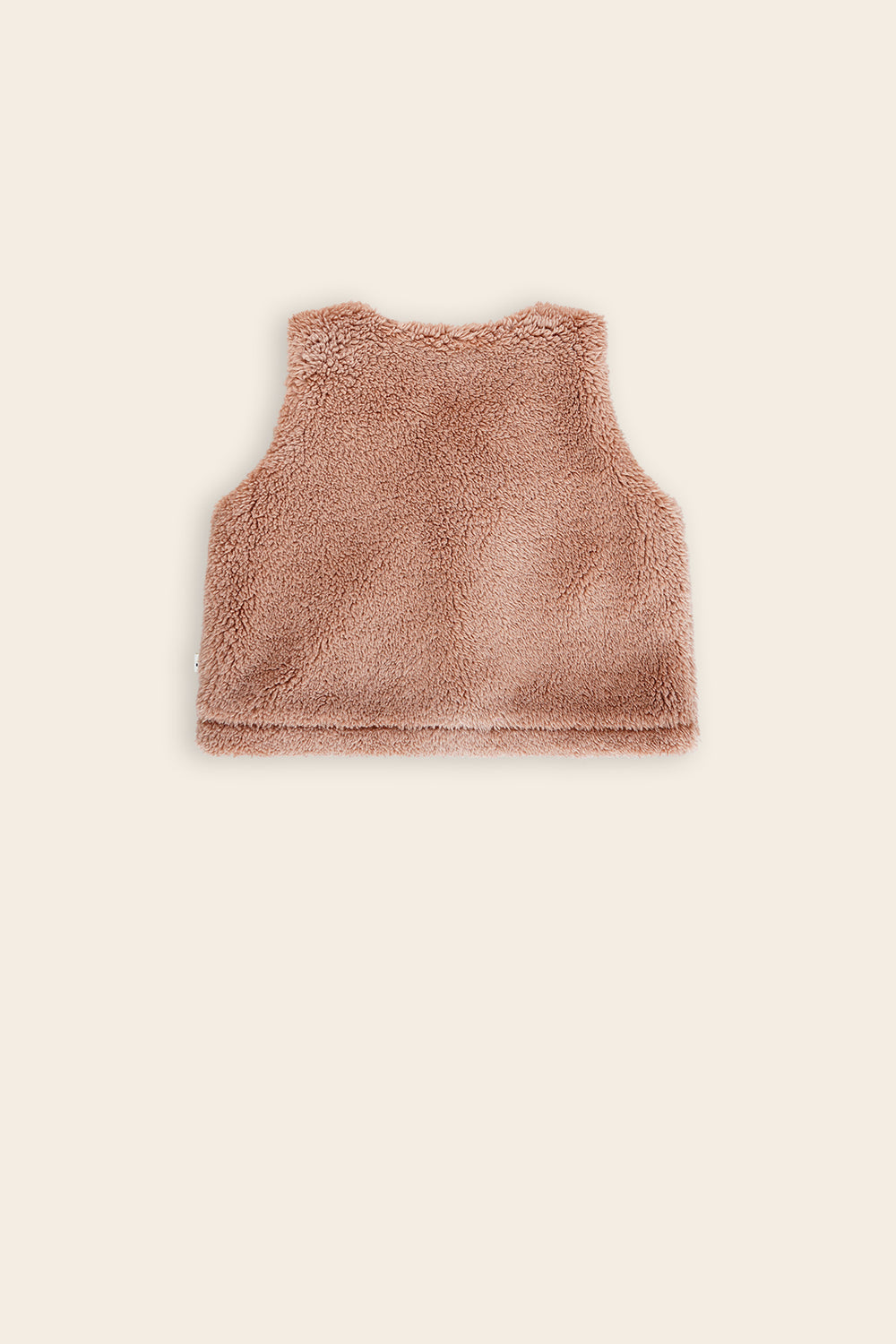 Petit maison | Kato teddy gilet | Caramel
