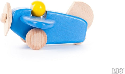 Bajo | houten Vliegtuig met piloot | Blauw