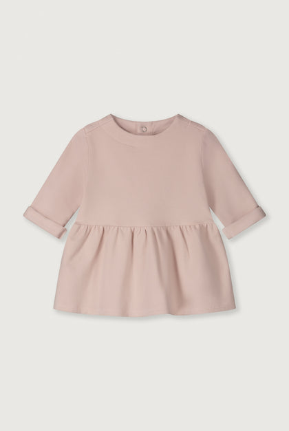 Gray Label| Baby dress with snaps |Faded pink