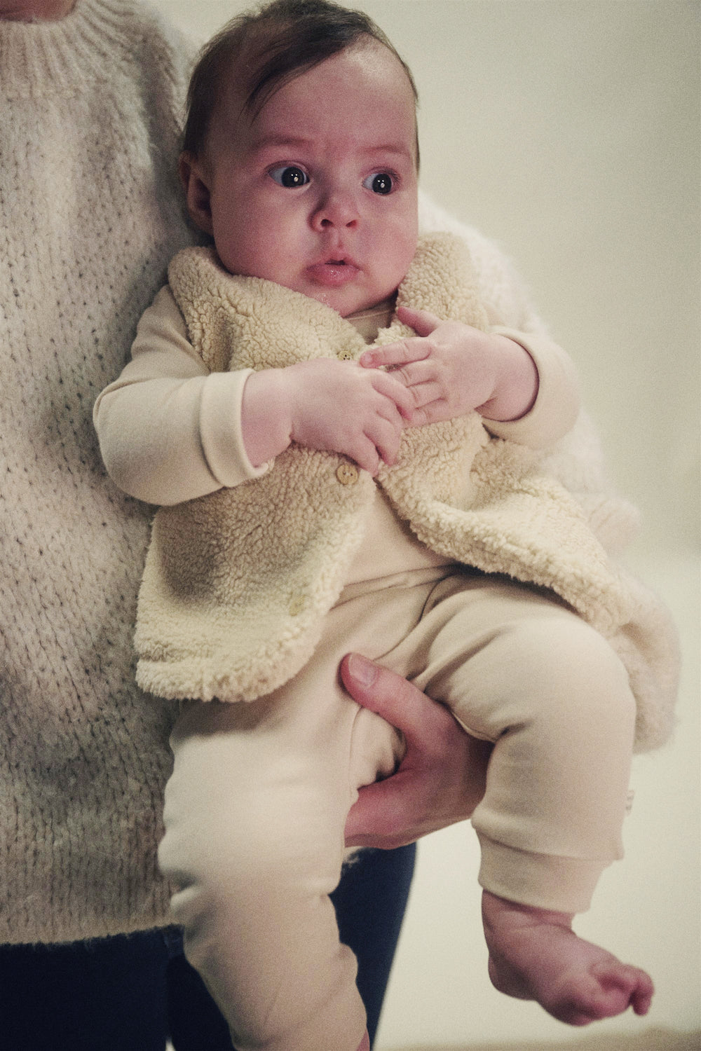 Petit maison | Stormy 2 delige set Romper + legging | Oatmeal