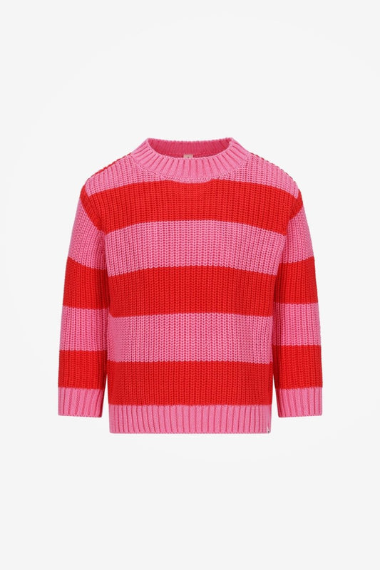 The new chapter | Jamie knitted sweater | Roze/rood