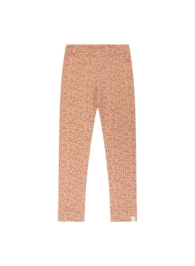 Navy natural | Legging Leopard flower pink sand