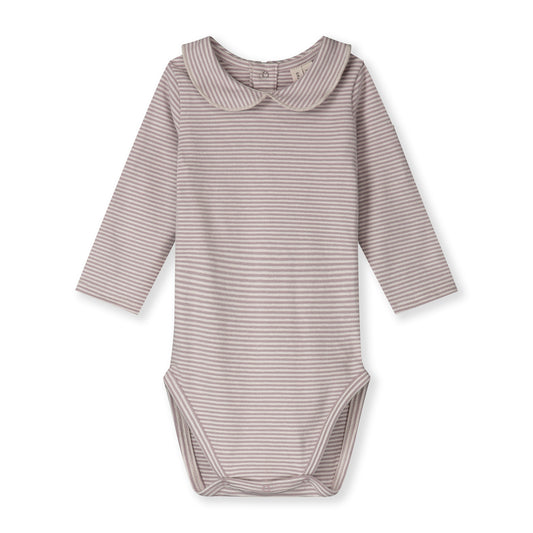 Gray label | Baby Collar Onesie | Berry-cream