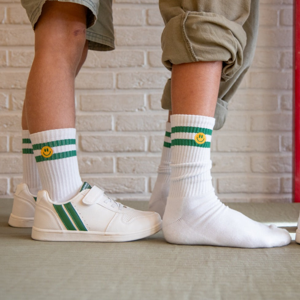 Elle and rapha | Smiley  Socks | Green