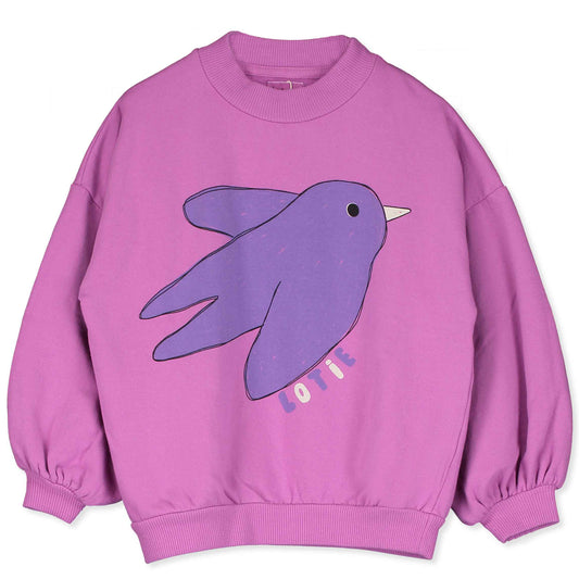 Lotiekids | Sweatshirt Flowing bird | Fucsia