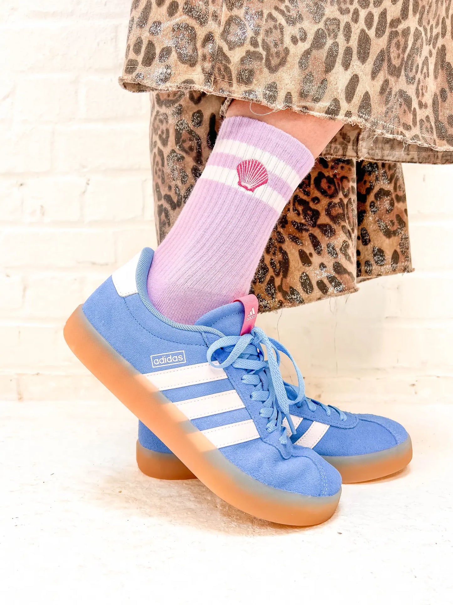 Elle and rapha | Seashell Socks | Lila