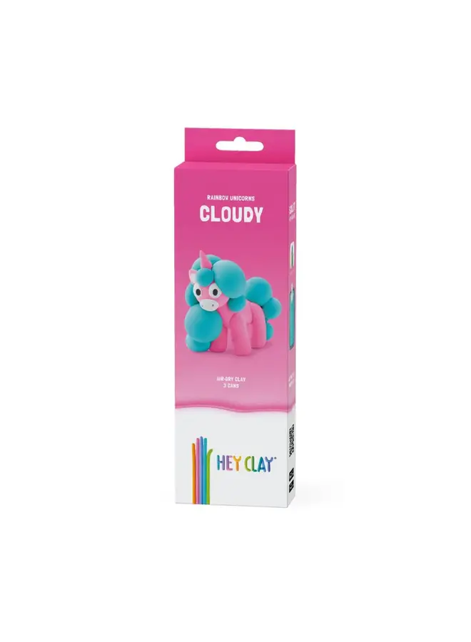 Hey Clay | rainbow unicorns cloudy | 3 potjes